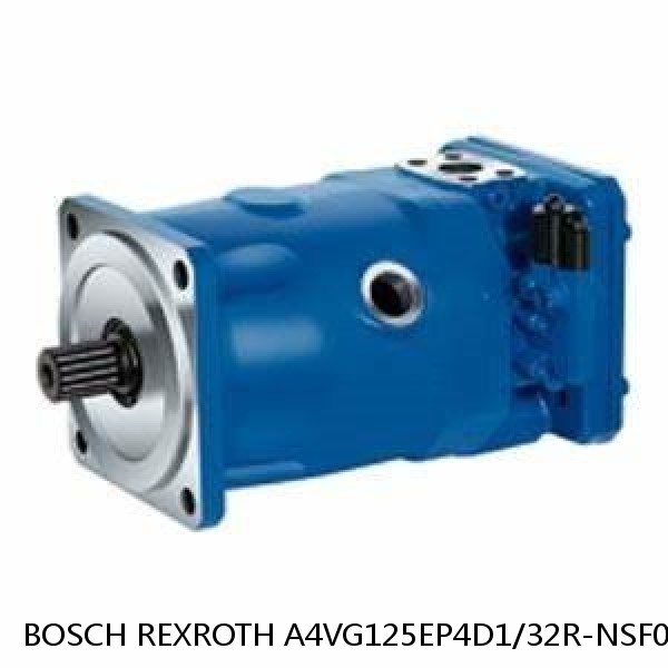 A4VG125EP4D1/32R-NSF02F011SP BOSCH REXROTH A4VG Variable Displacement Pumps