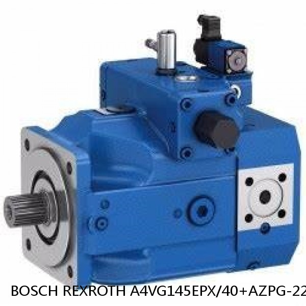 A4VG145EPX/40+AZPG-22-04 BOSCH REXROTH A4VG Variable Displacement Pumps