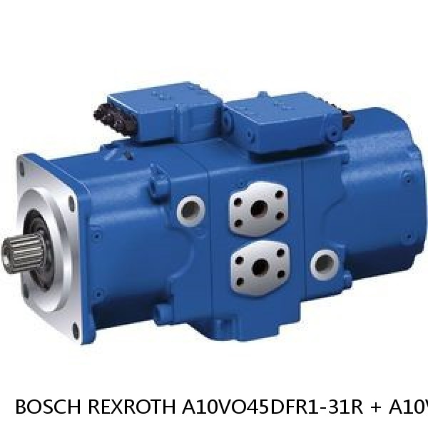 A10VO45DFR1-31R + A10VO45DFR1-31R BOSCH REXROTH A10VO Piston Pumps #1 small image