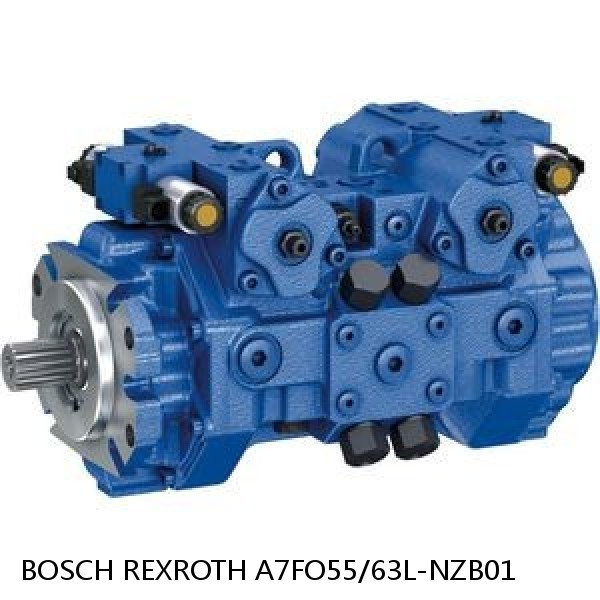 A7FO55/63L-NZB01 BOSCH REXROTH A7FO Axial Piston Motor Fixed Displacement Bent Axis Pump #1 image